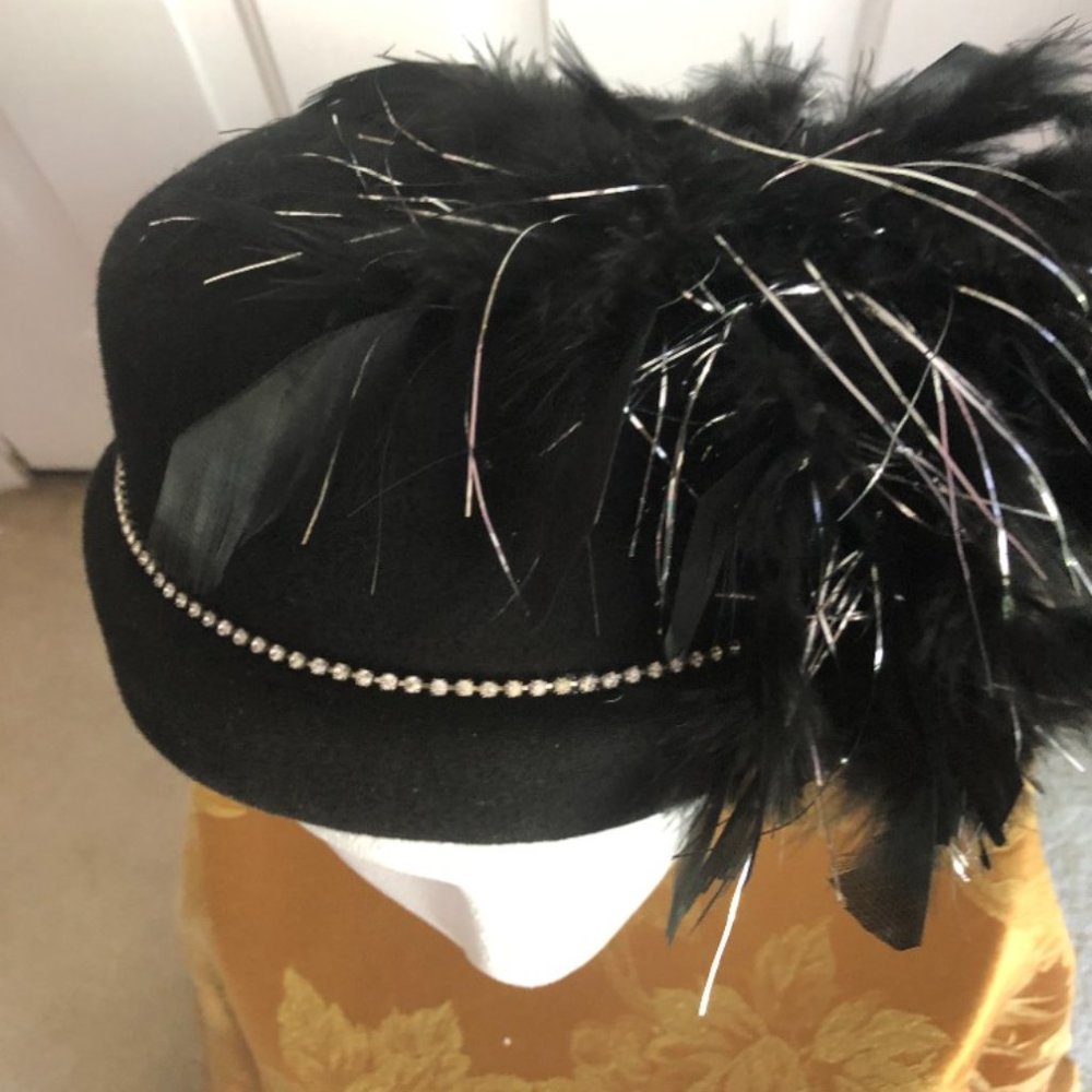 Ladies Black Dress Hat